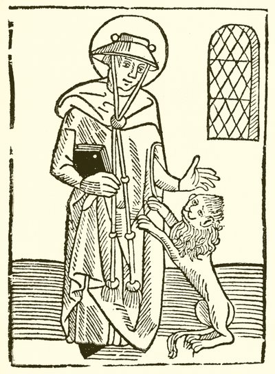 St. Jerome and His Lion by English School