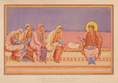 St Jerome Reading to Eustachia and Paula by English School