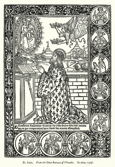 St. Louis, From the Opus Regale of Vivaldus, Sa uzzo by English School