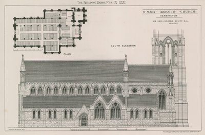 St Mary Abbots Church, Kensington by English School