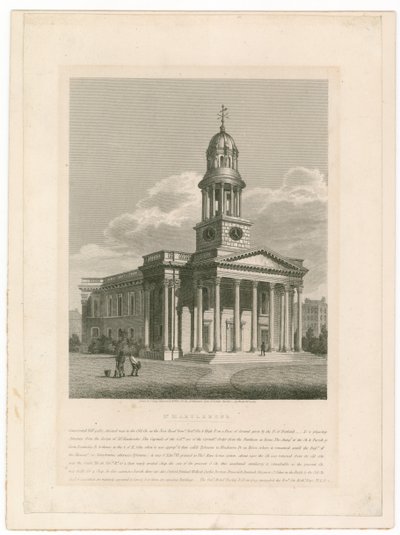 St Marylebone Church by English School