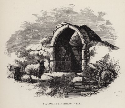 St Roche, Wishing Well (engraving) by English School