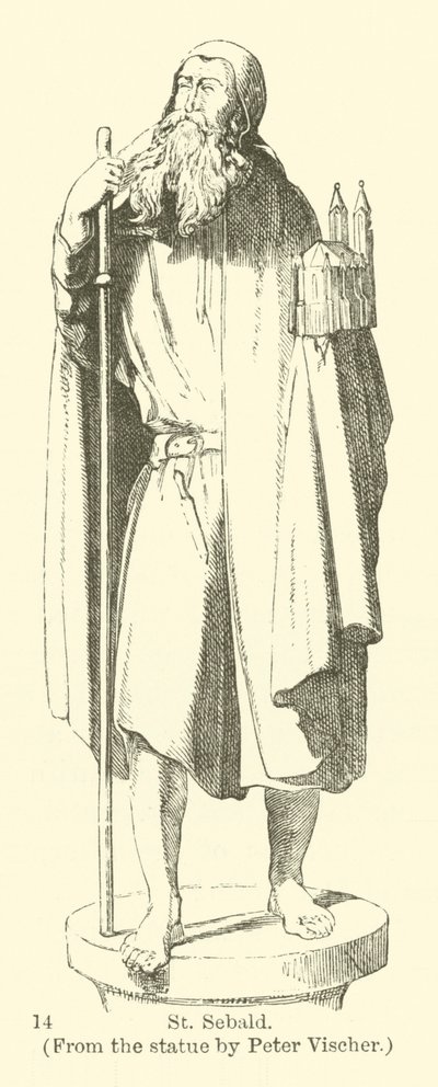 St. Sebald, from the Statue by Peter Vischer by English School