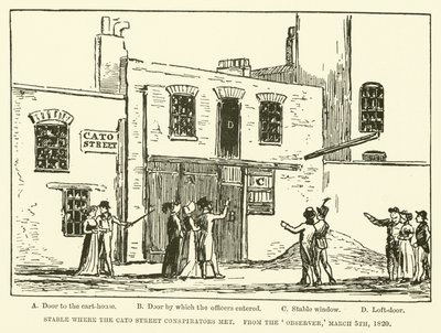 Stable where the Cato Street Conspirators met by English School