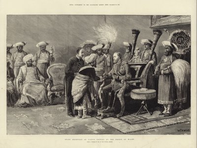State Reception of Native Princes by English School