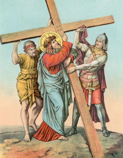 Station II Christ Takes the Cross on His Shoulder by English School