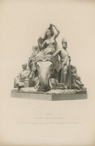 Statue Depicting Asia which Adorns the Albert Memorial by English School
