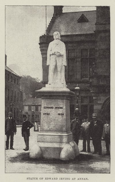 Statue of Edward Irving at Annan by English School