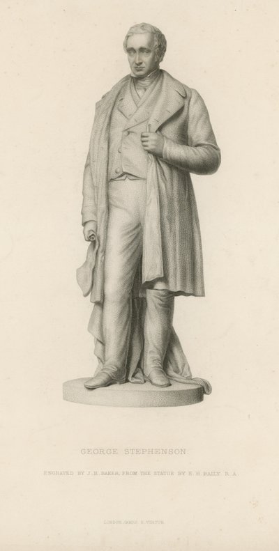 Statue of George Stephenson by English School