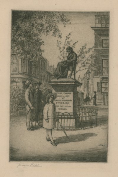 Statue of Thomas Carlyle by English School