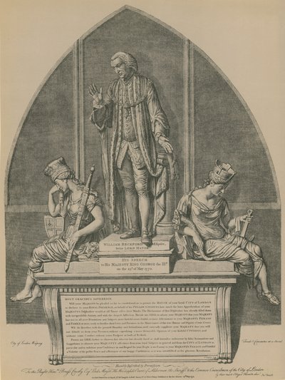 Statue of William Beckford in Guildhall, London by English School