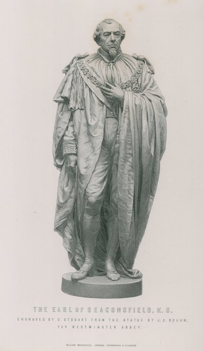 Statue of the Earl of Beaconsfield by English School
