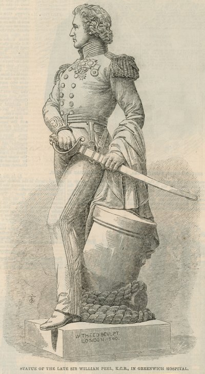 Statue of the Late Sir William Peel by English School
