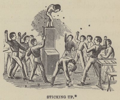 Sticking Up (engraving) by English School