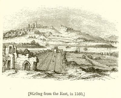 Stirling from the East, in 1560 by English School