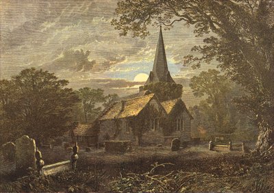 Stoke Poges Churchyard, scene of Gray