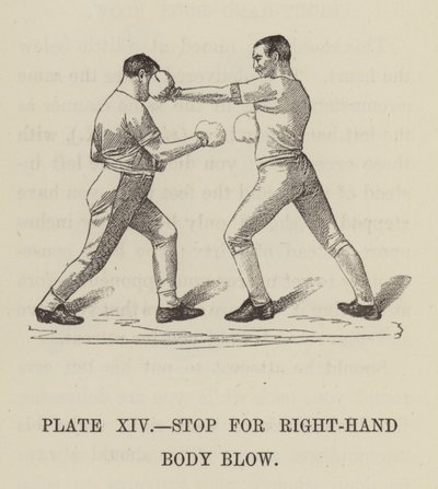 Stop for right-hand body blow by English School