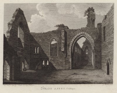Strade Abbey, County Mayo, Ireland by English School