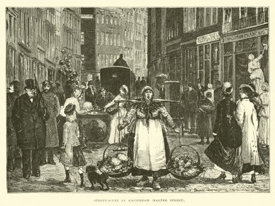 Street-scene in Amsterdam, Kalver Street by English School