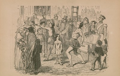 Street entertainers by English School