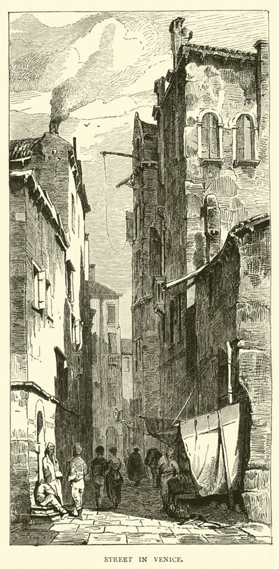 Street in Venice by English School