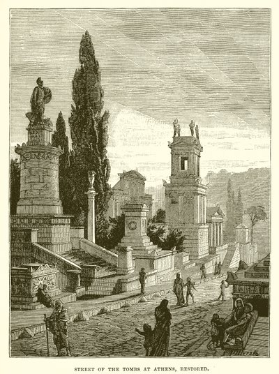 Street of the Tombs at Athens by English School