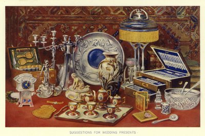 Suggestions for Wedding Presents by English School