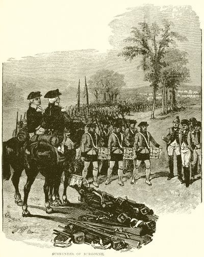 Surrender of Burgoyne by English School