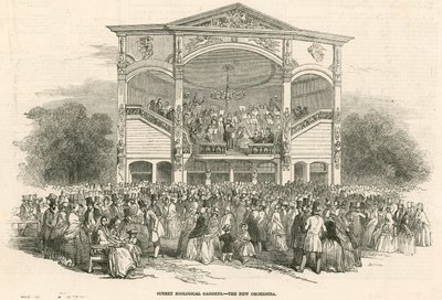 Surrey Zoological Gardens, Kennington, London: The New Orchestra by English School