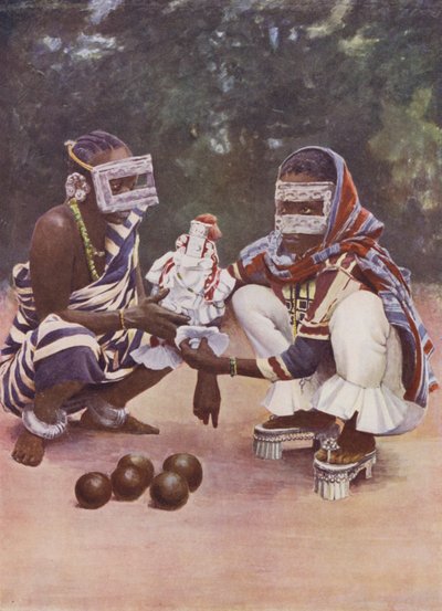 Swahili Women with a Fetish, Zanzibar by English School