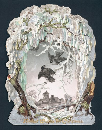 Swallows in the snow by English School