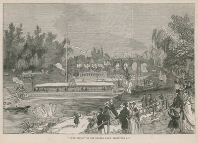 Swan-Upping on the Thames by English School