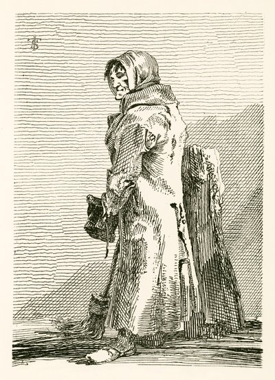 Sweeper of the Crossing at the Top of Ludgate Hill by English School