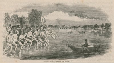 Swimming Races, Hyde Park, London by English School