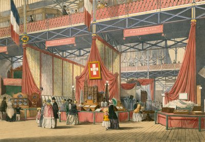Swiss Section of The Great Exhibition of 1851 by English School