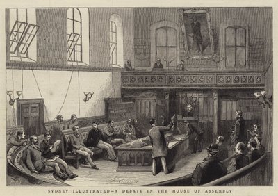 Sydney Illustrated, a Debate in the House of Assembly by English School