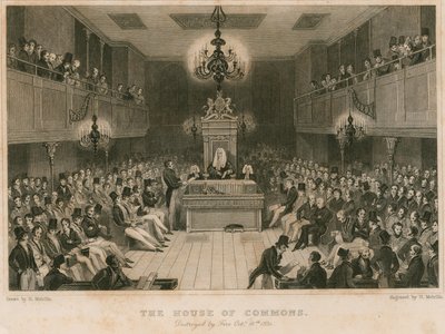 The House of Commons, destroyed by fire, 16 October 1834 by English School