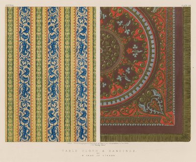 Table Cloth and Hangings by English School