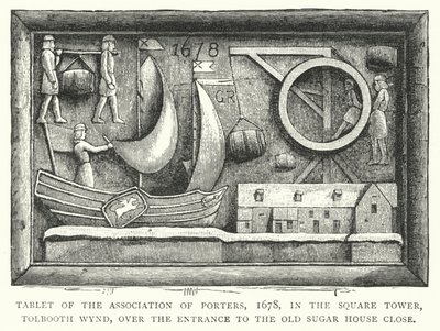 Tablet of the Association of Porters by English School