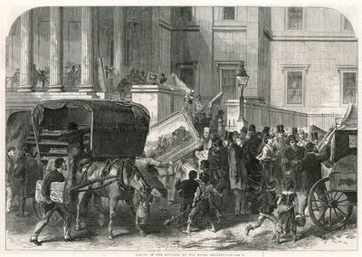 Taking in the Pictures at the Royal Academy by English School