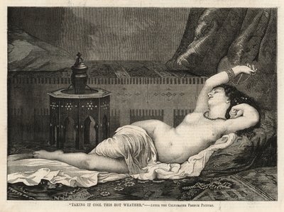 Taking it cool this hot weather - after the celebrated French picture by English School