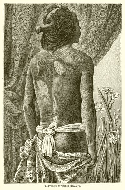 Tattooed Japanese Servant by English School