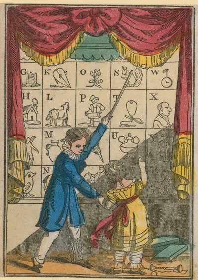 Teaching the Alphabet to a Young Girl by English School