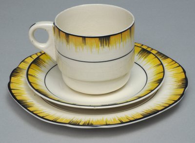 Teacup, Saucer and Plate by Brexton, c.1935 by English School
