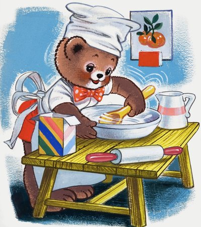 Teddy Bear (with hidden objects) by English School