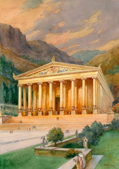 Temple of Diana by English School