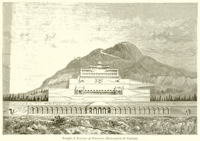 Temple of Fortune at Praeneste (Restoration) by English School