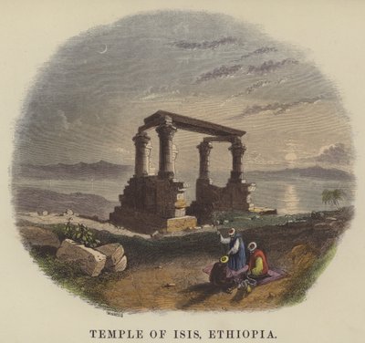 Temple of Isis, Ethiopia by English School