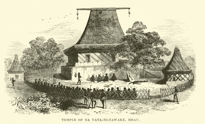 Temple of Na Vata-ni-Tawake, Mbau by English School