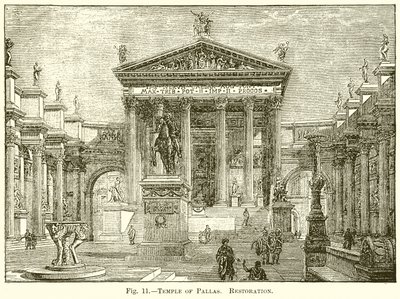 Temple of Pallas (Restoration) by English School